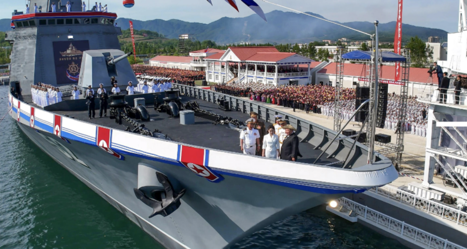 North Korea warship relaunch